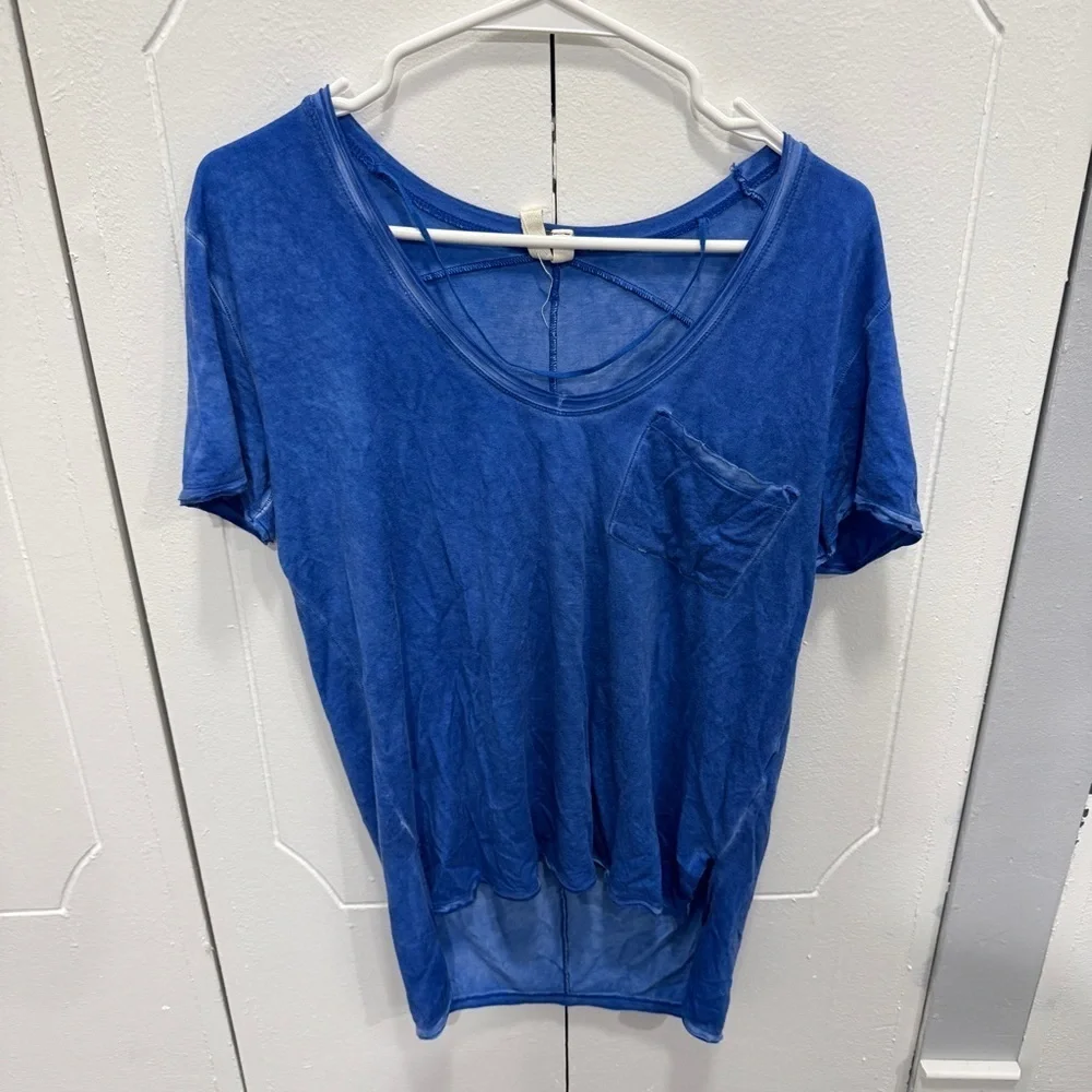 Free People Sapphire Blue Rising Sun T-Shirt